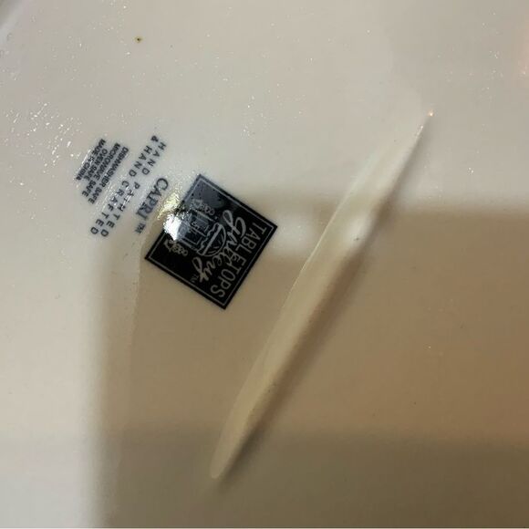 TableTops Unlimited Gallery Capri White Basketweave Oval Serving Platter 14” - Picture 5 of 5